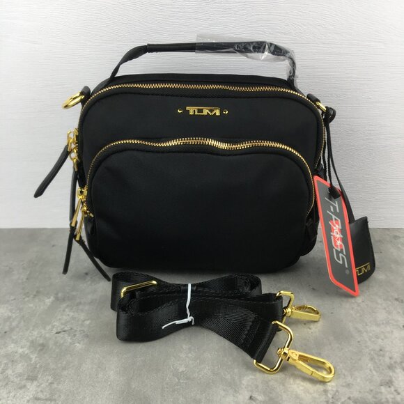 NWT Tumi CorssbodTumi Corssbody bag Voyageur Tory Blacky bag Voyageur Tory Black - Picture 1 of 11
